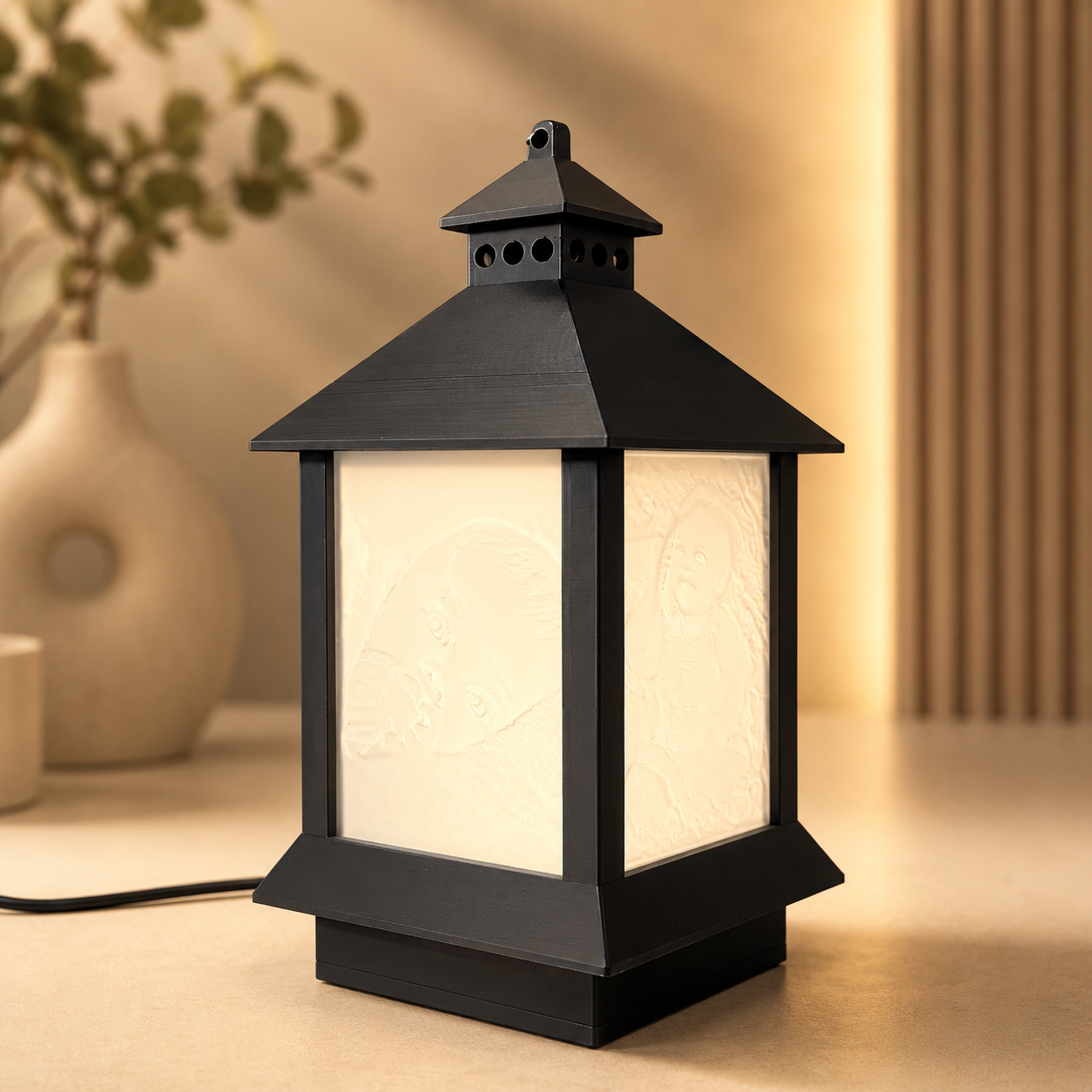 Personalized 3D Lantern Photo Lamp - Four in One