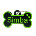 Personalized Double-Sided Dog Name Tag with Free Keychain