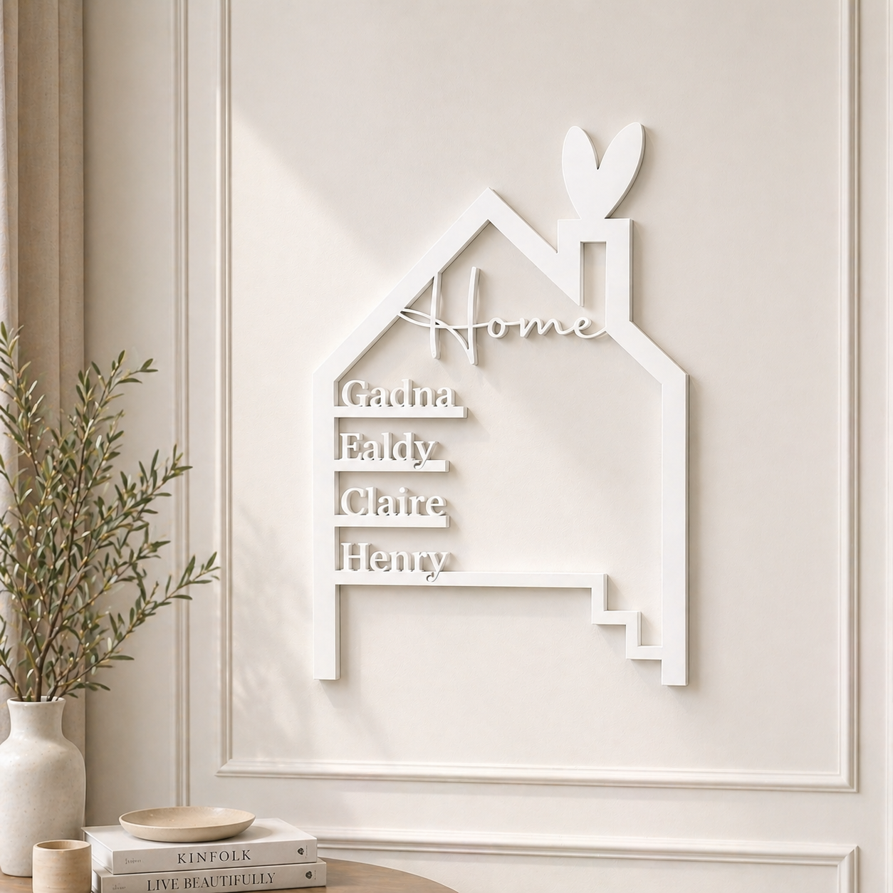 Personalized Family Name Wall Art (Up to 5 Names)