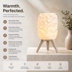 AuraGlow CrystalForm Table Lamp with Stand | Warm White LED | 1-Year Warranty | Premium Home Decor Light