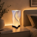 AuraGlow Sculptural Wave Table Lamp | Premium Modern Home Decor Light | 1-Year Warranty
