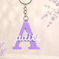 Personalized Initial Name Keychain