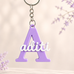 Personalized Initial Name Keychain