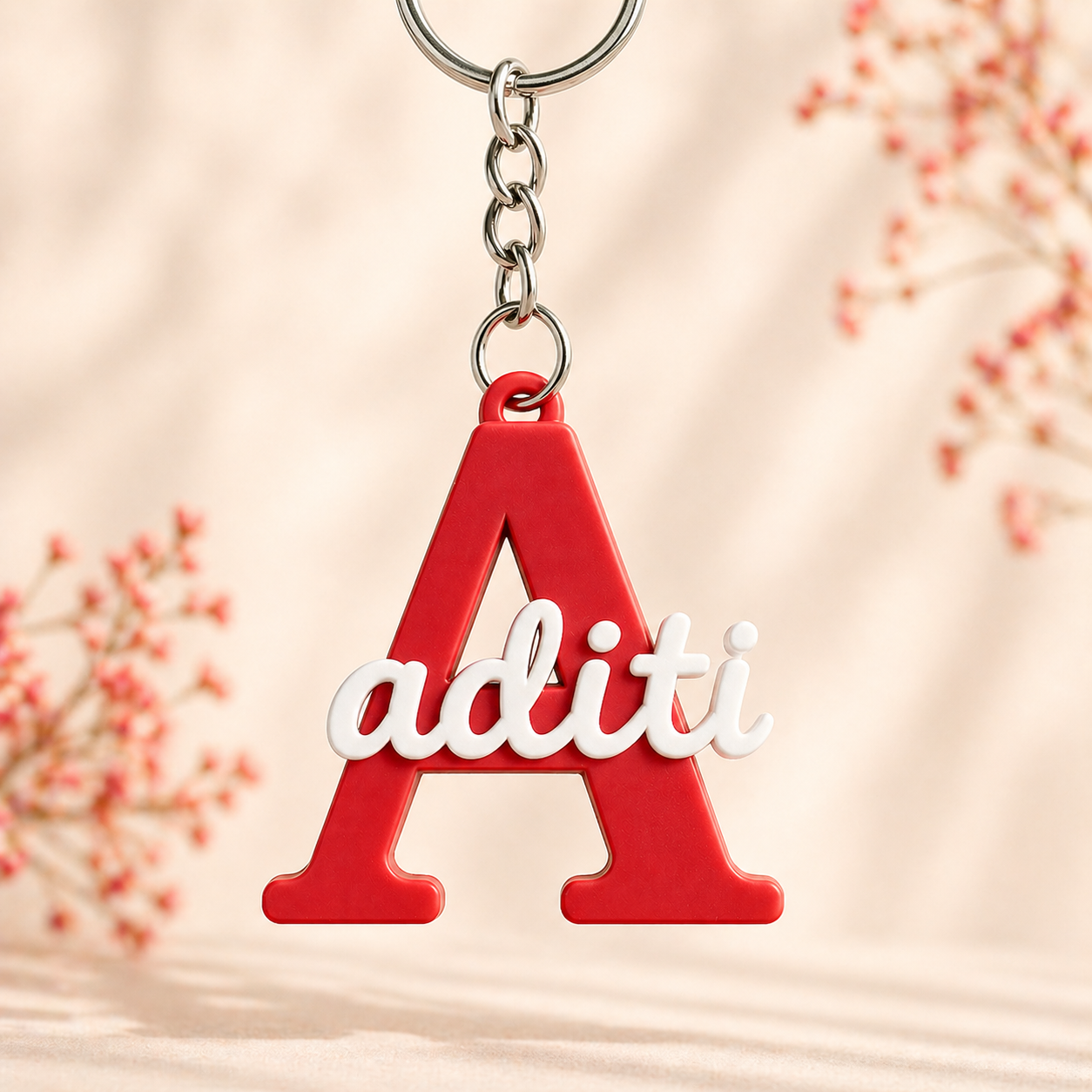 Personalized Initial Name Keychain
