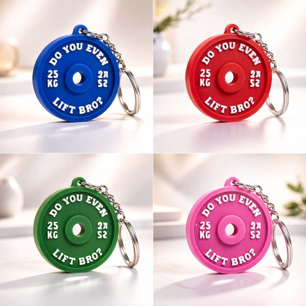 Gym Plate Key Chain [Customizable]