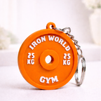Personalized Gym Plate Key Chain