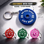 Personalized Gym Plate Key Chain