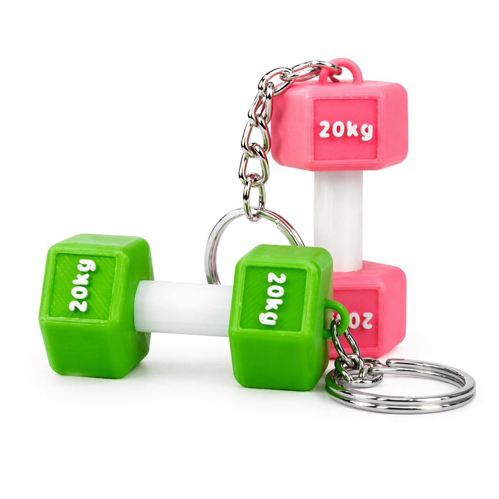 Gym Dumbbell Key Chain