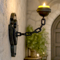 Vintage Chain Wall Sconce Candle Holder