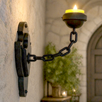 Vintage Chain Wall Sconce Candle Holder