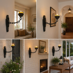 Vintage Chain Wall Sconce Candle Holder