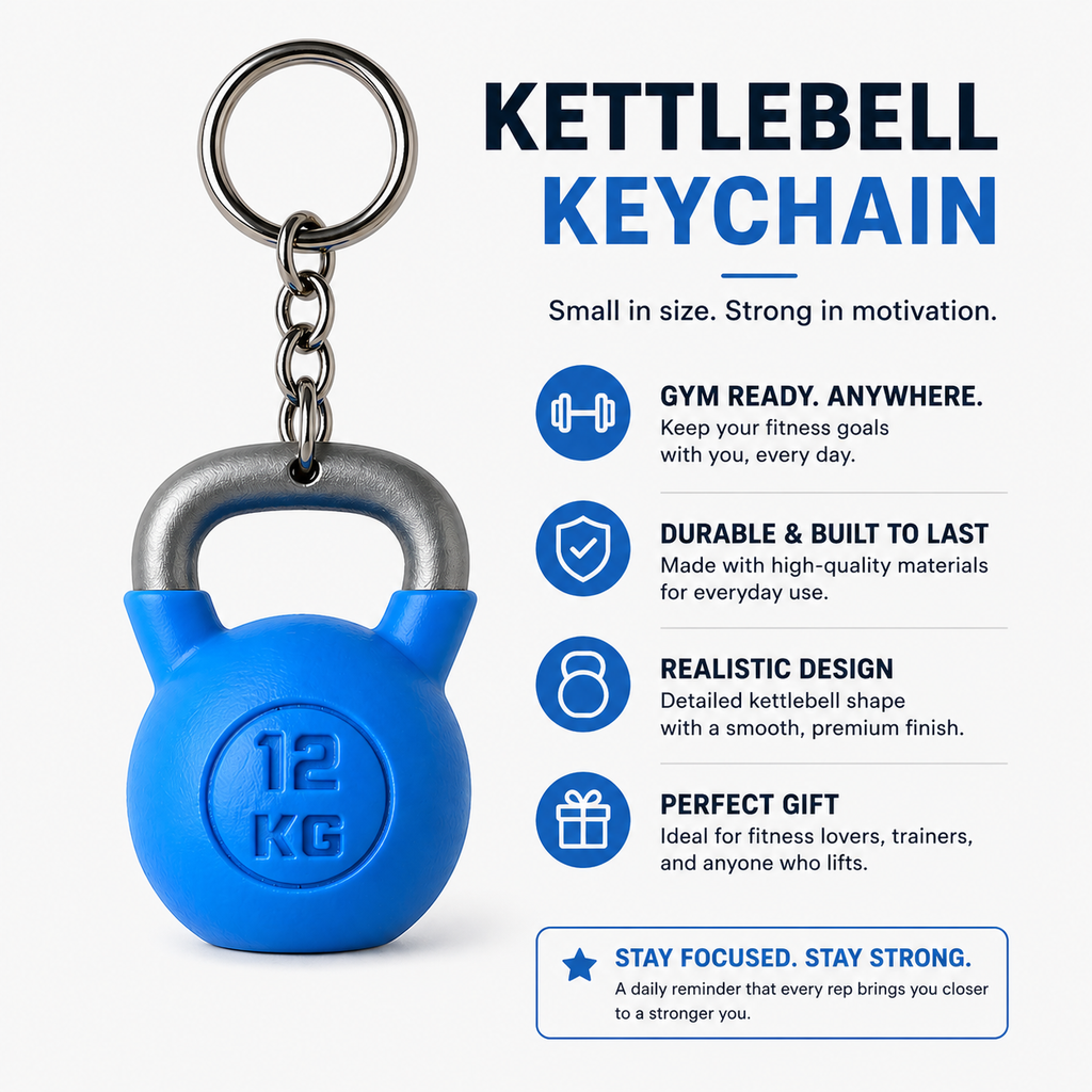 Mini Kettlebell Keychain