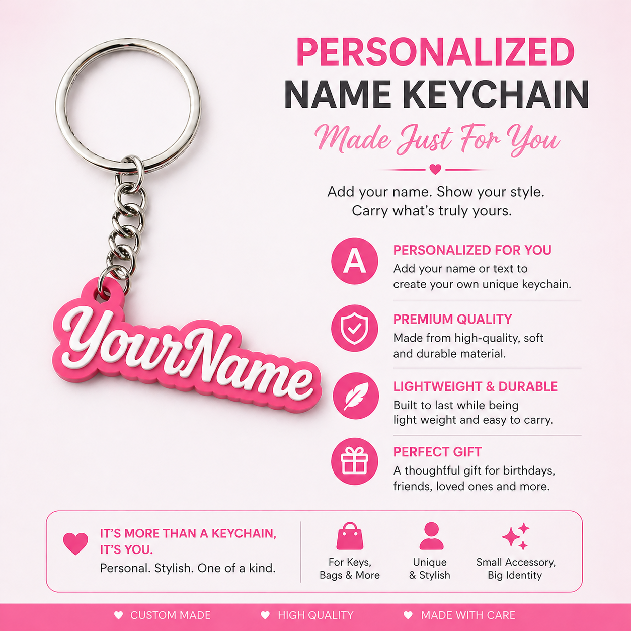 Personalized Name Key Chain