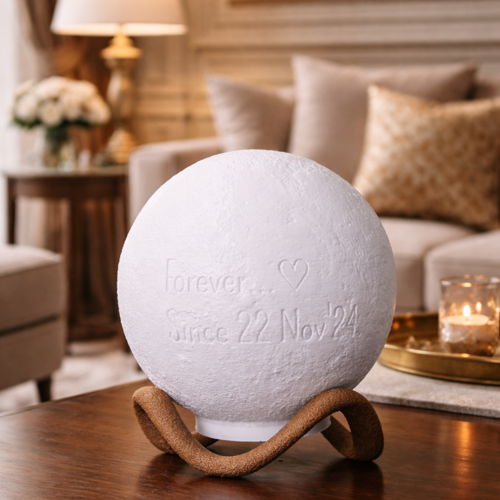 Personalized 3D Moon Lamp with Photo