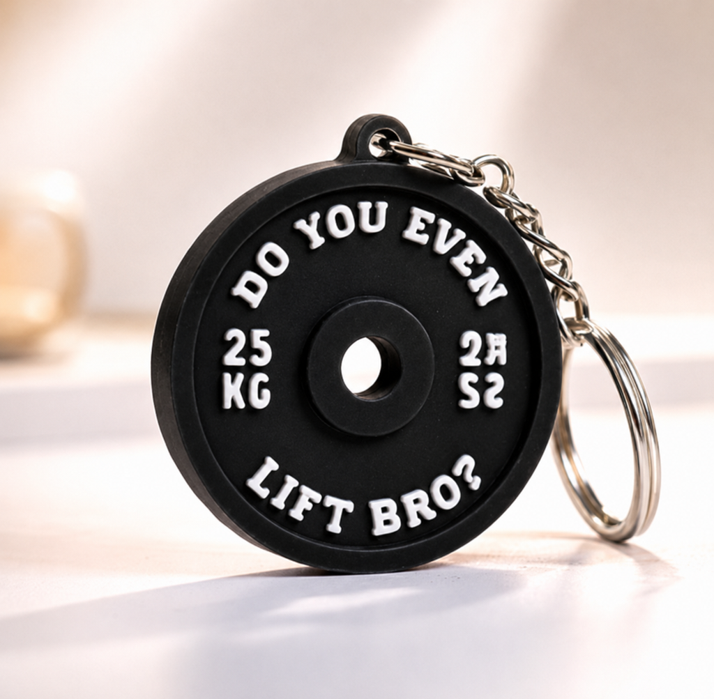 Personalized Gym Plate Key Chain