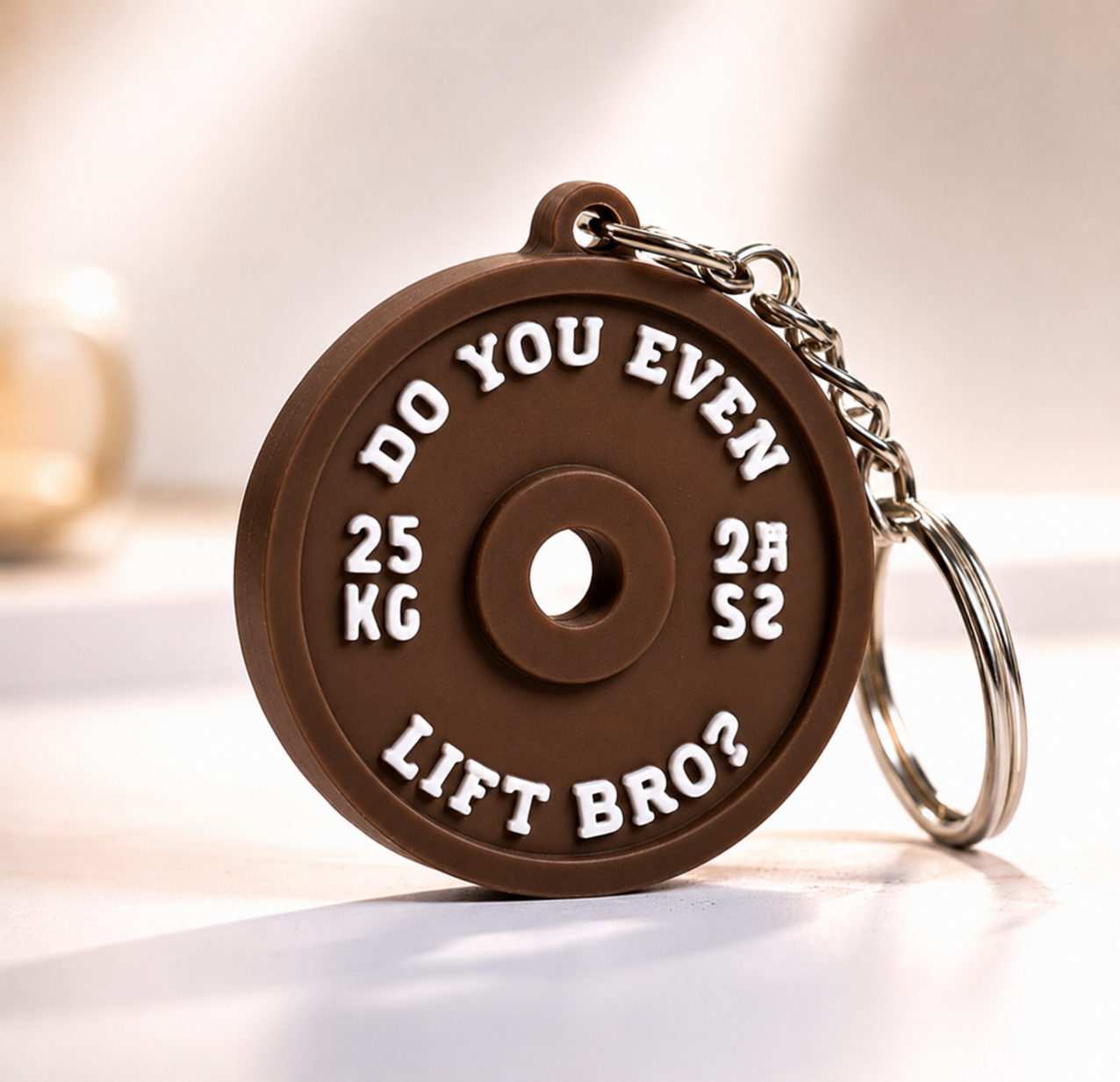Personalized Gym Plate Key Chain