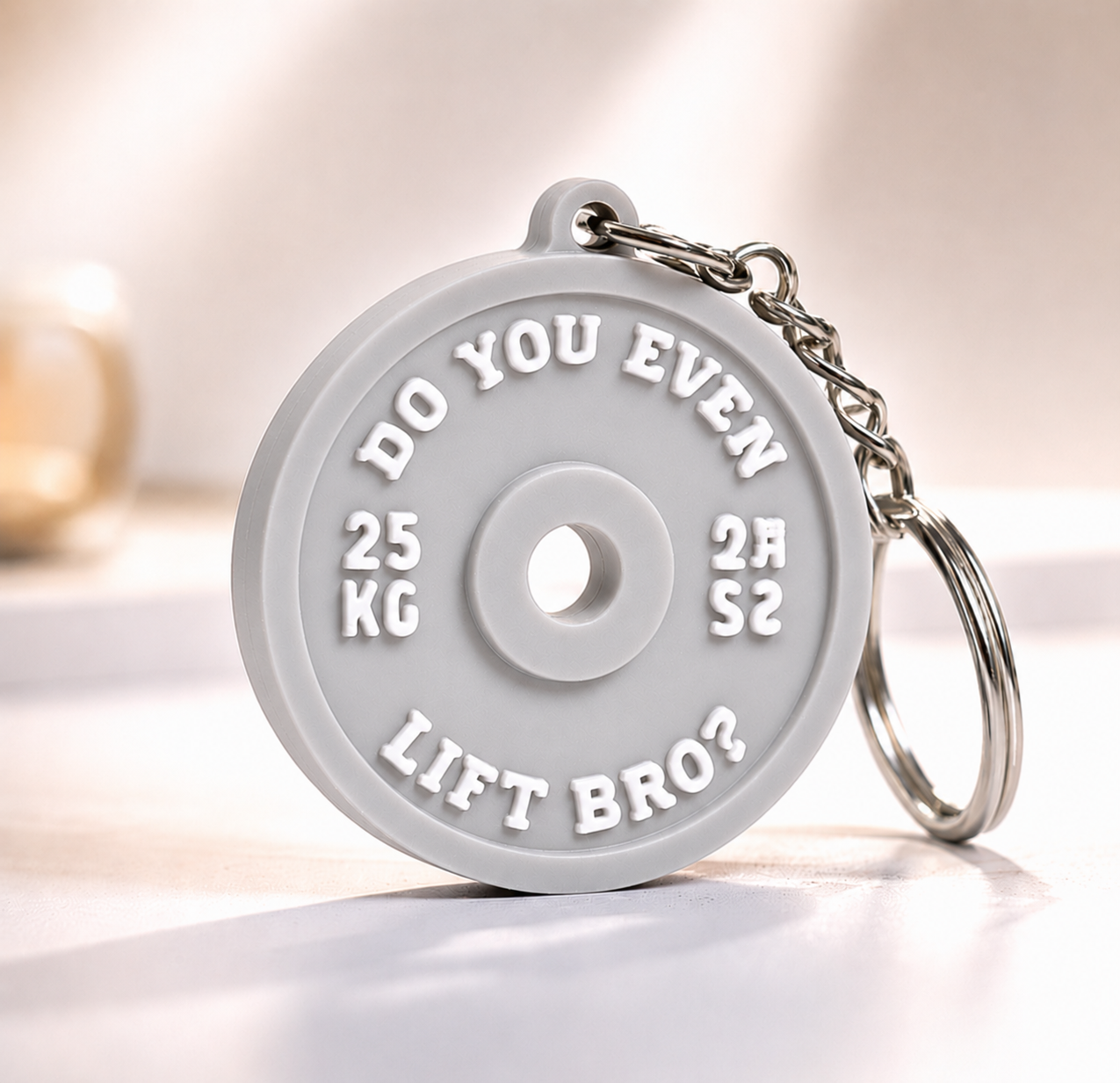 Personalized Gym Plate Key Chain