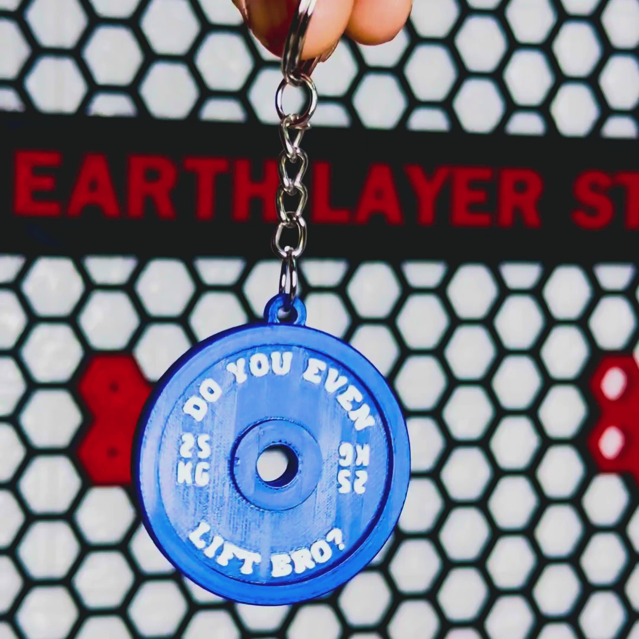 Gym Plate Key Chain [Customizable]